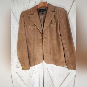 Alfani Light Brown Leather Jacket